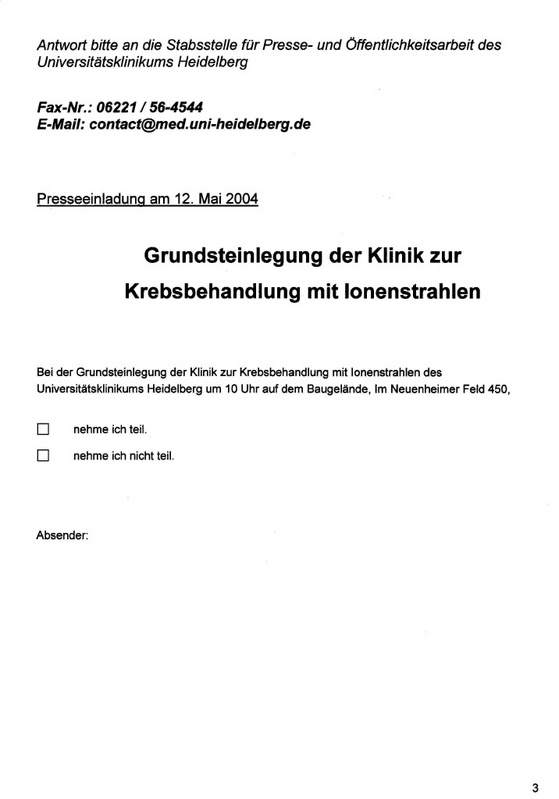 Fax Antwortbogen