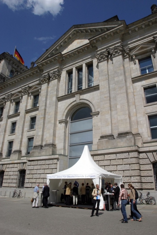 Stand der Atemwegsliga am Reichstag