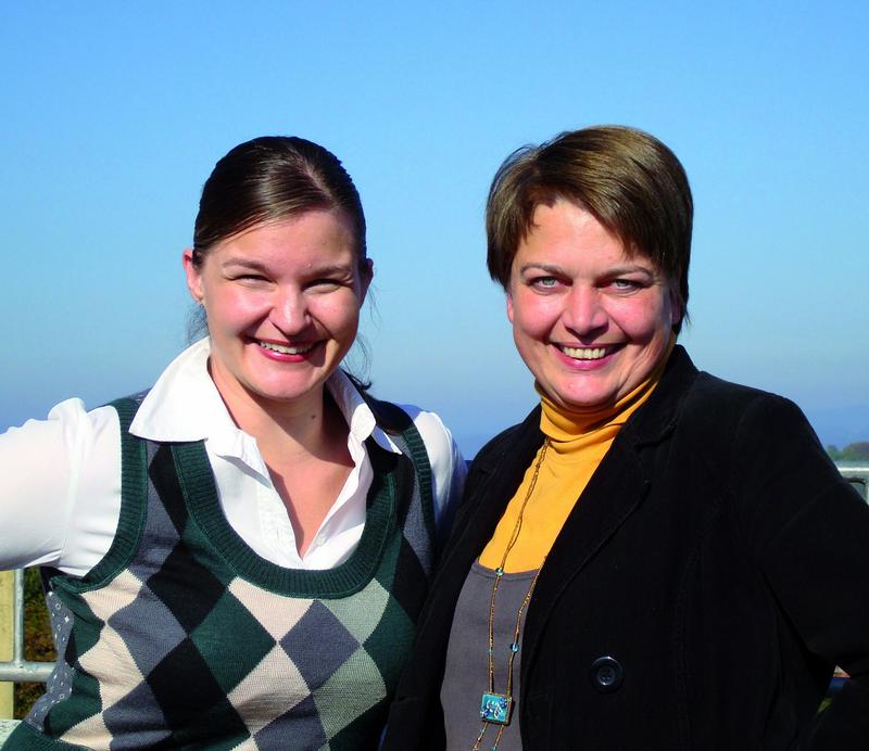 Die Organisatorinnen des Syposiums: Kerstin Melzer (l.), Netzwerkkoordinatorin und Servicestelle Dual Career Couples und Gudrun Damm, Koordinatorin Bodensee-Mentoringprogramm, beide Universität Konstanz