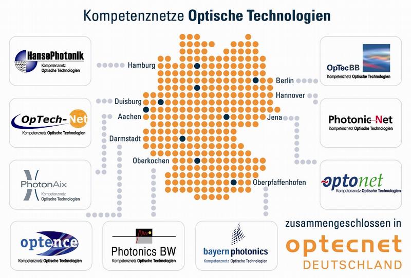 OptecNet Deutschland ist der mitgliederstärkste Zusammenschluss im Bereich der Optischen Technologien