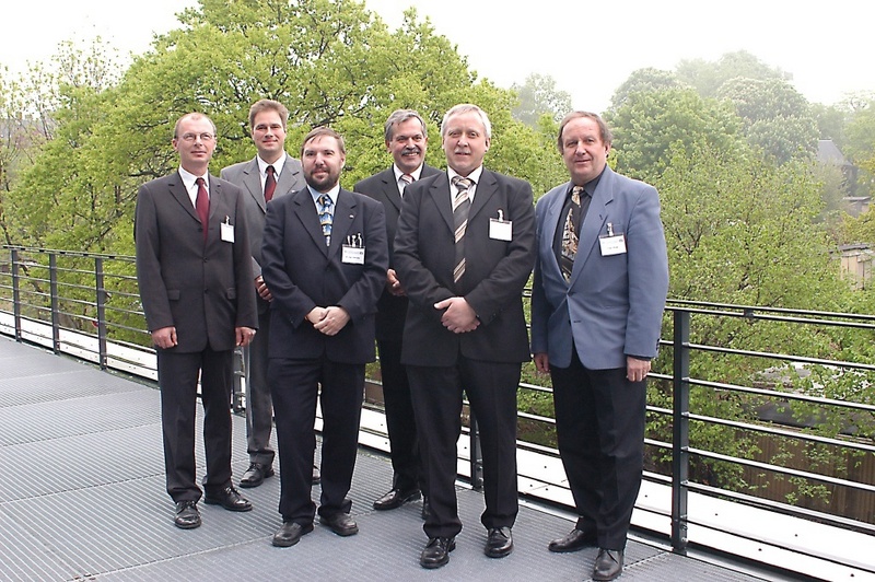 Referenten des Symposiums: Dr. Rainer Franke, Dr. Frank Riedel, Dr. Jochen Schuster, Prof. Dr. Klaus-Jürgen Matthes, Dr. Reinhard Rosert, Peter Gerster (v.l.) Foto: Christine Kornack