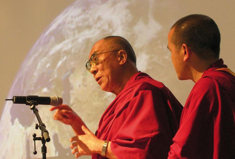 Der Dalai Lama bei seinem letzten Besuch in Bozen vor vier Jahren.