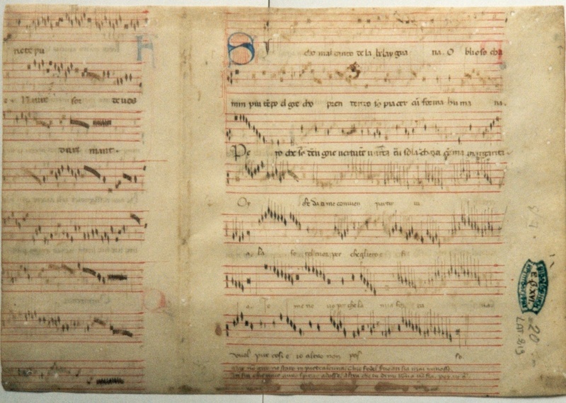 Oberitalienische Handschrift (Fragment/um 1400). (Foto: Huck)