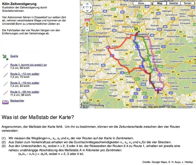 So etwa funktioniert das Phänomen der Gravitationslinsen.