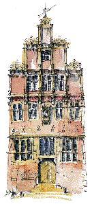 Das Haus der Niederlande im historischen Krameramtshaus in Münster.