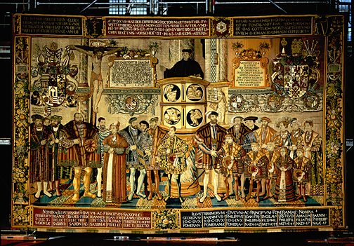 Der Croy-Teppich vor der Übergabe ans Pommersche Landesmuseum
