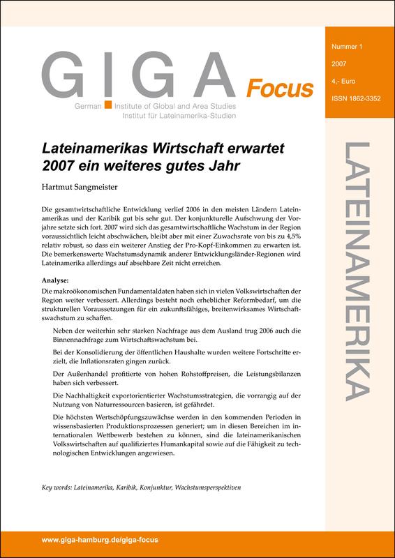 Cover-Seite des GIGA Focus Lateinamerika
