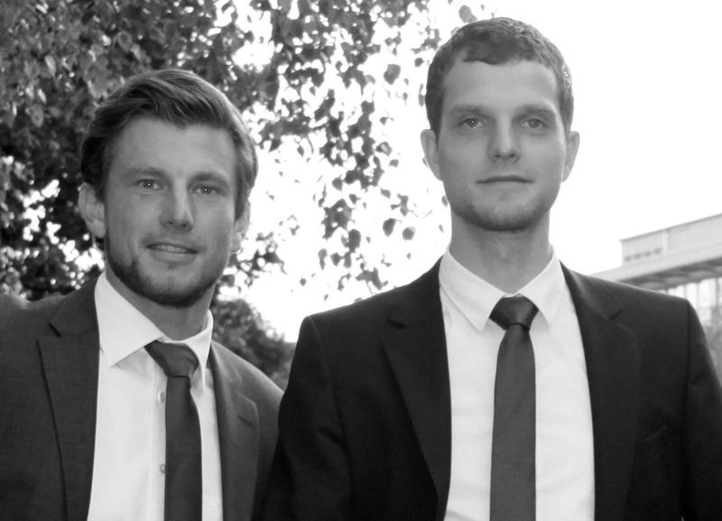 Gründer von Deutsche WetterSchutz und Diplom-Absolventen der Handelshochschule Leipzig (HHL): Stefan Merker (27) und Alexander Schlagenhaufer (28) / Quelle: privat