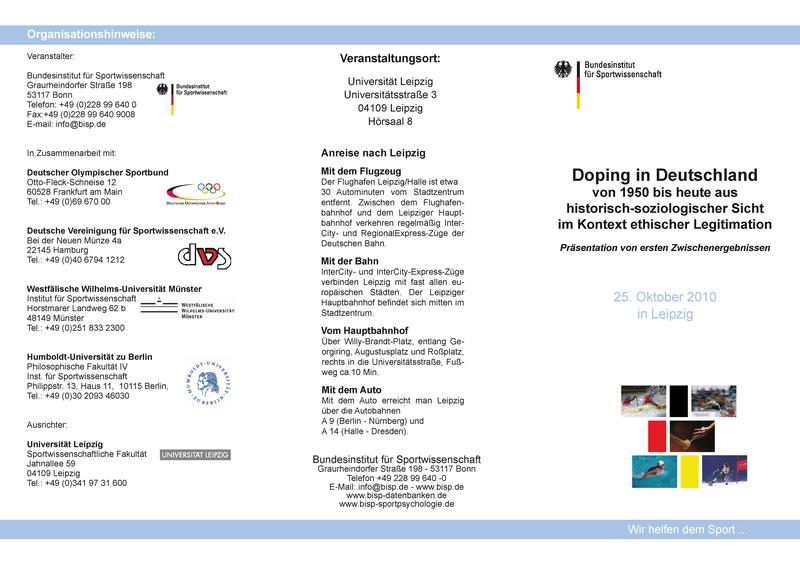 Flyer - Doping in Deutschland_Seite 1