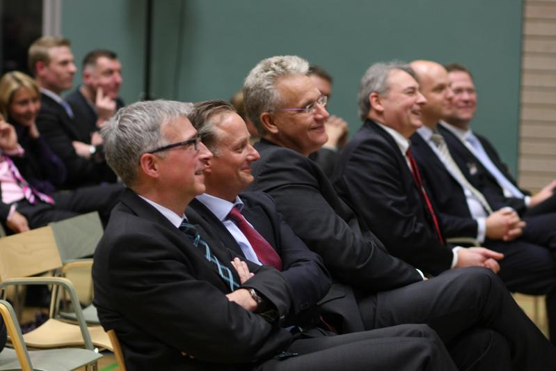 EBZ-Vorstandsvorsitzender Klaus Leuchtmann, Alexander Rychter, Wijnand Donkers, Prof. Dr. Volker Eichener