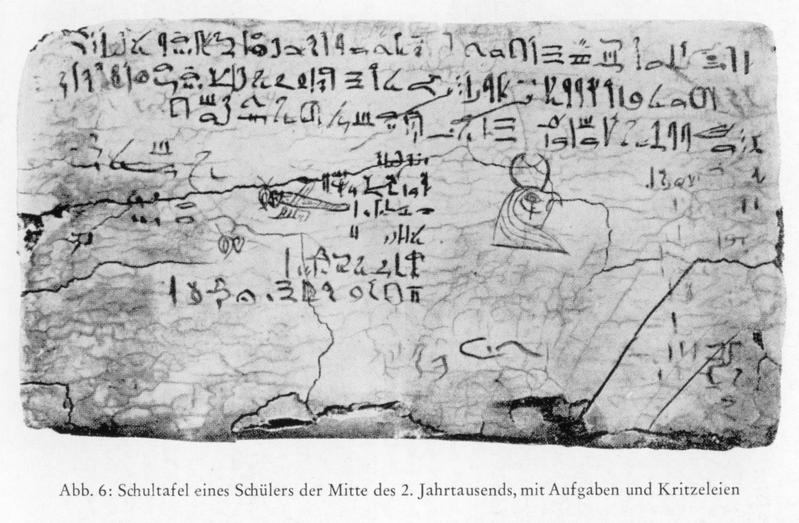 Die Schreibtafel enthält eine hieratische Abschrift des Nilhymnus sowie einige Zeichnungen und Notizen.