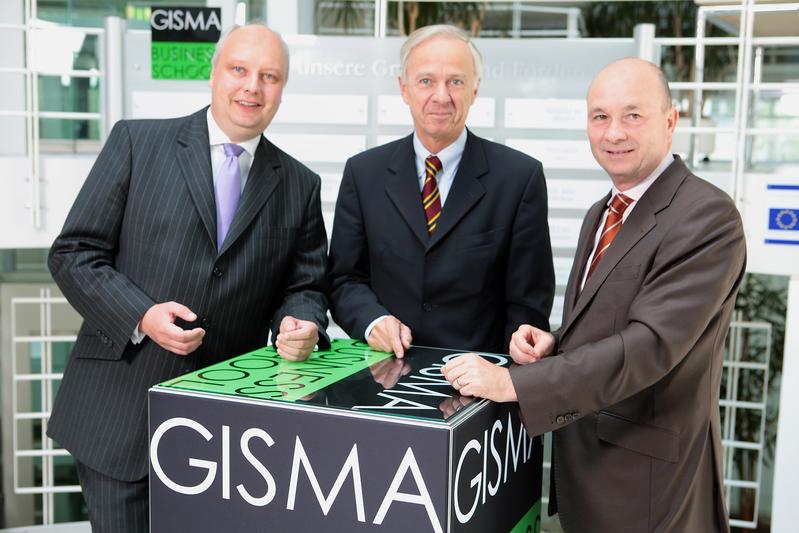GISMA-Stiftungsvorstand: Minister Bode, Prof. Barke und Dr. Müller
