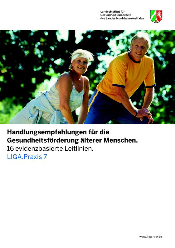 Titel der Publikation "Gesundheit in jedem Alter!" in der Reihe LIGA.Praxis