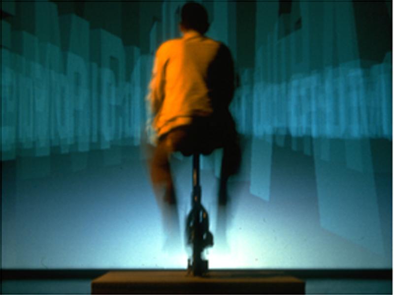 Jeffrey Shaw "The Legible City" (1988-1991), interaktive Computerinstallation, ZKM-Sammlung