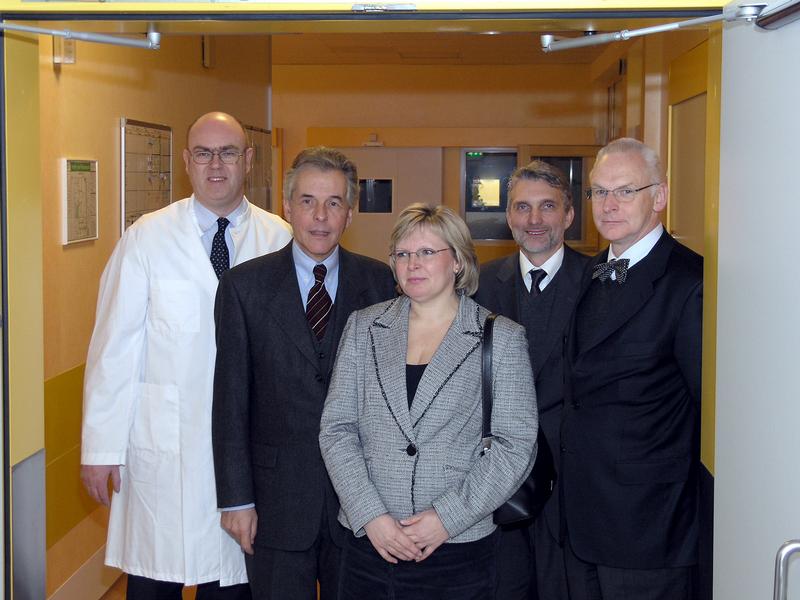 PD Dr. Thomas Klöss, Karsten Becker, Elke Huster-Nowack, Heinz Steenbock, Dr. Jörg Weidenhammer (v.l.)