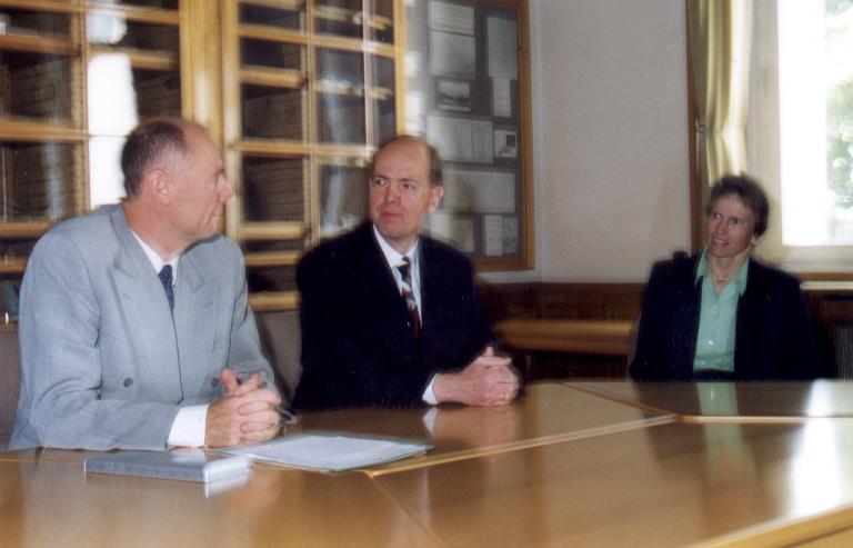 (v.l.n.r.) Prof. Dr.-Ing. H. P. Beck, Prof. Dr.-Ing. R. Krengel, Frau Dr. Krengel.