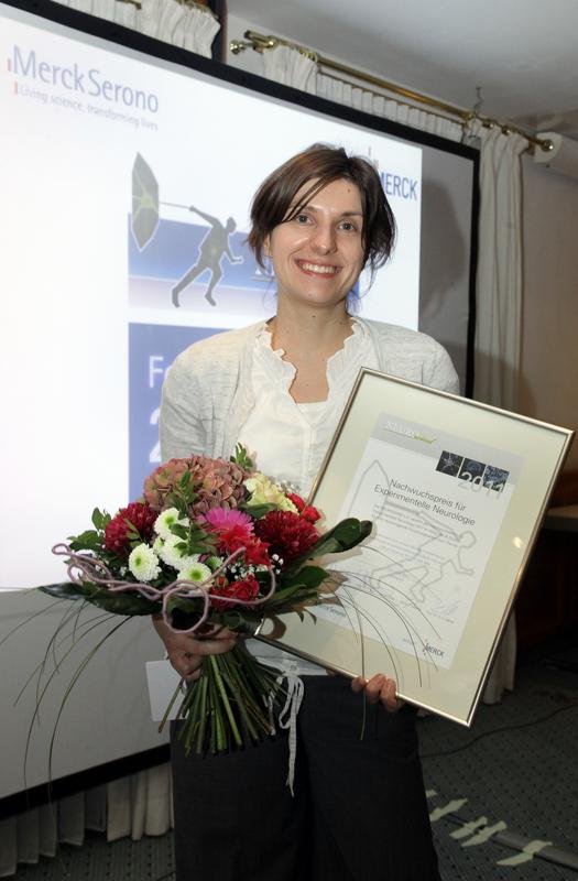 Die Preisträgerin des Neurowind e.V.-Forschungspreises, Dr. Ivana Nikic von der Ludwigs Maximilians Universität München.