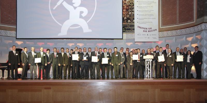 Sieger und Finalisten im Wettbewerb "Excellence in Production 2011"