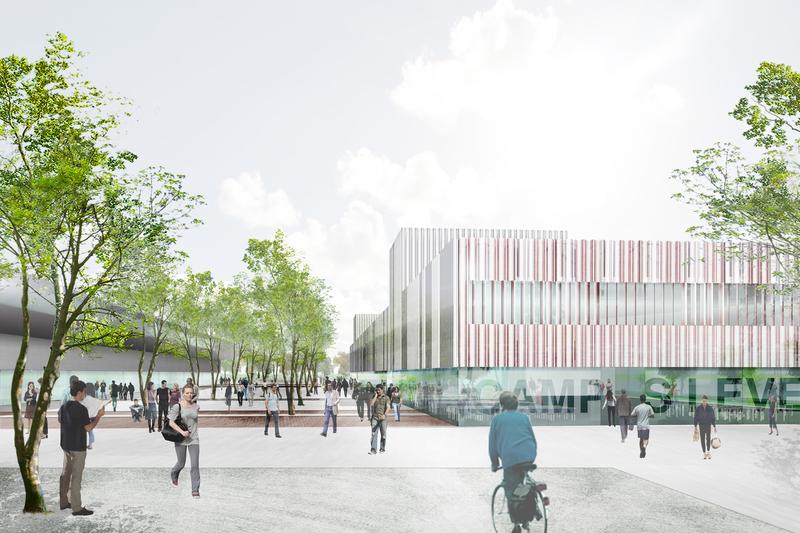 Der neue Campus Leverkusen der Fachhochschule Köln bekommt endlich ein Gesicht. Das Architektenbüro Augustin und Frank aus Berlin erhält den Auftrag für die Neubauplanung 