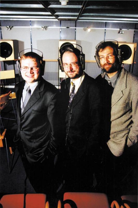 Die Erlanger Forscher Bernhard Grill, Karlheinz Brandenburg und Harald Popp (v.l.n.r.) © Deutscher Zukunftspreis, Ansgar Pudenz