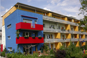 Der Freiburger Stadtteil Vauban ist ein Beispiel für ökologischen Städtebau.