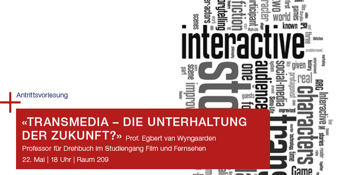 Einladungskarte Antrittsvorlesung Transmedia