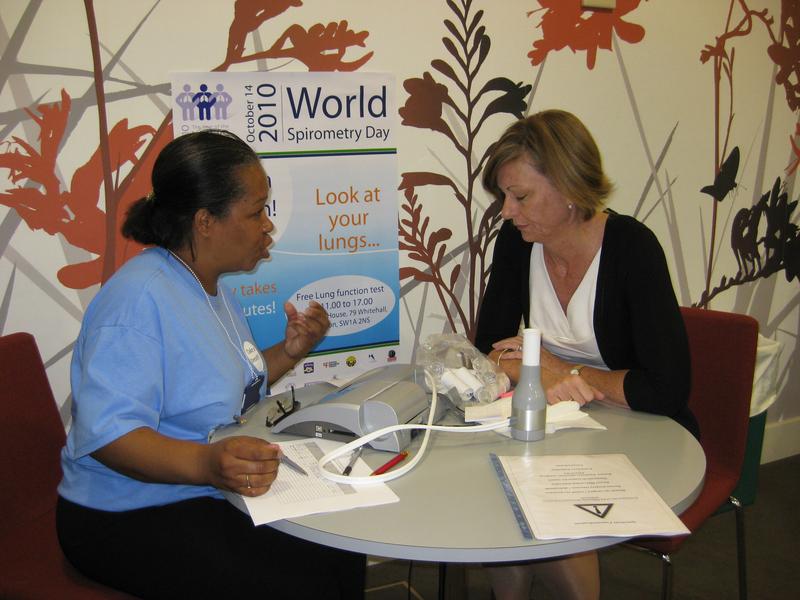 lung testing at World Spirometry Day 2010