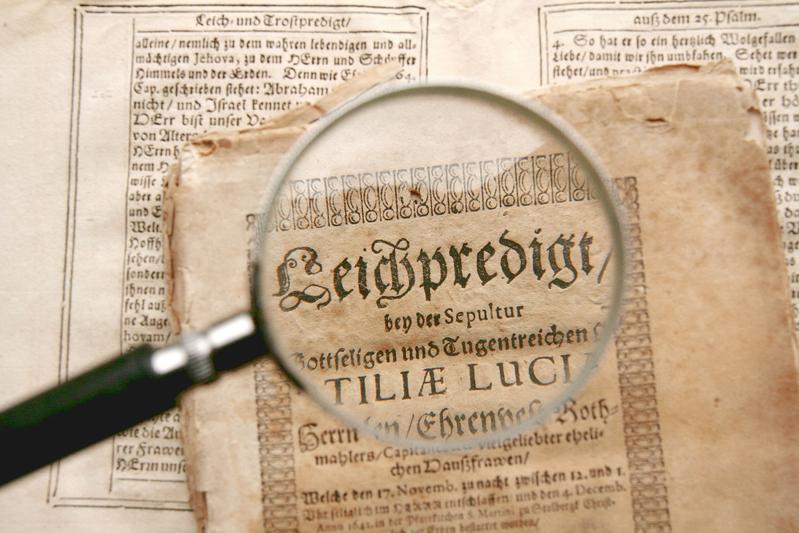 Leichenpredigten aus dem 17. Jahrhundert