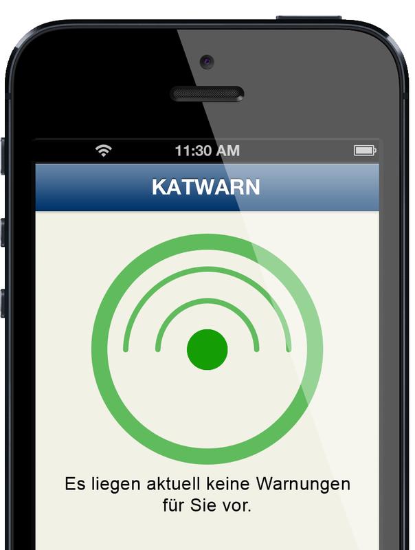 Mit KATWARN immer auf der sicheren Seite.