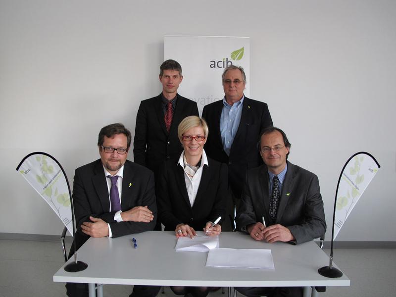 Vertragsunterzeichnung zwischen acib und COBIC
