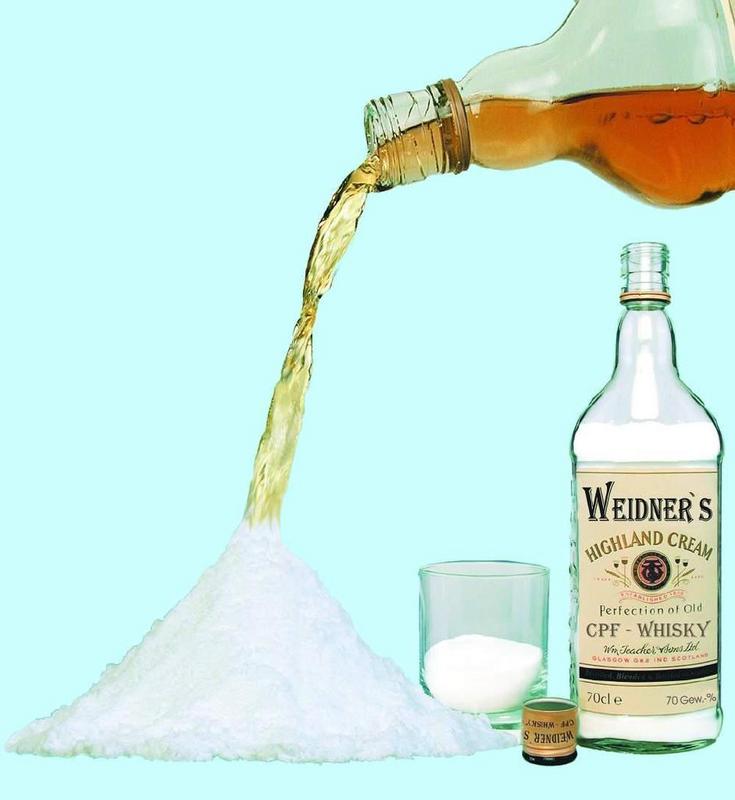 Die Methode von Prof. Weidner läßt Whisky rieseln ...