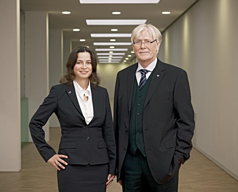 Die neue Geschäftsführung der Jacobs University seit dem 1. Januar 2013: Katja Windt als Provost und Heinz-Otto Peitgen als Präsident