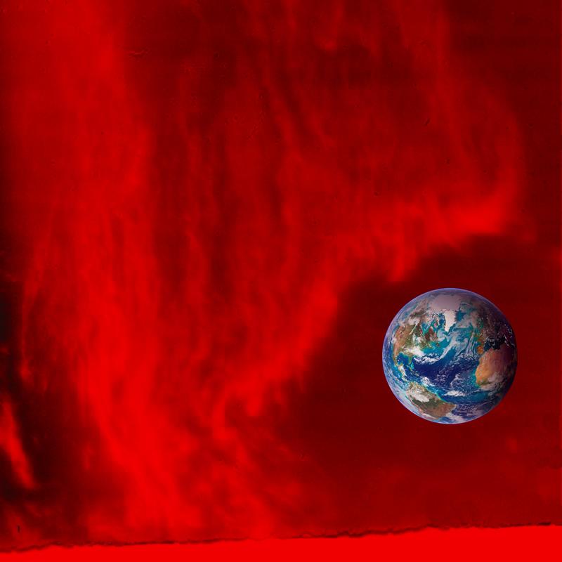 Protuberanz mit vertikalen Faser-Strukturen über dem Sonnenrand (unten) im Licht der roten Wasserstoff-Linie H-alpha; Aufnahme von Dr. Eberhard Wiehr (Universität Göttingen) mit dem Vakuumturmteleskop (VTT) auf Teneriffa. 