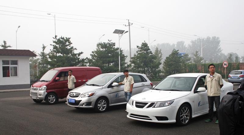 Elektroauto-Prototypen eines Pekinger Herstellers. 