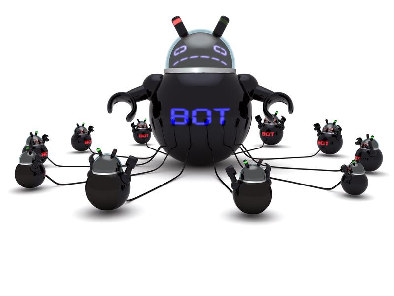 Schematische Darstellung Botnet