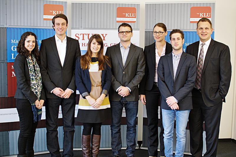 KLU Team (f.l.t.r.): Paloma Piris de la Peña, Philipp Döhle, Sybille Lips, Maximilian Slupina, Linda Irulara, Heinrich Längerer, Prof. Dr. Kai Hoberg