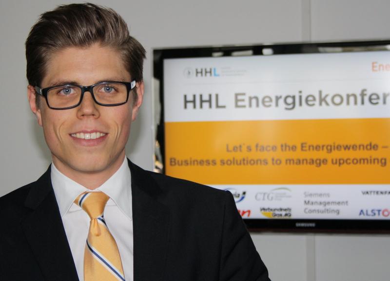 Volker Hiddemann (26), Masterstudent der Wirtschaftsuniversität Wien: "Durch die Teilnahme an der HHL-Energiekonferenz möchte ich mein Wissen im Energiebereich erweitern." / Quelle: HHL