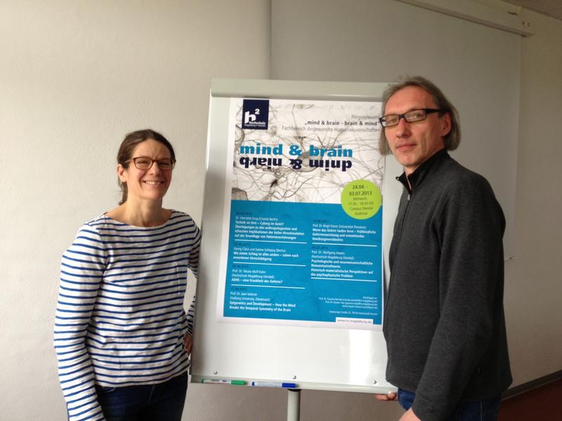 Sie organisieren die Ringvorlesung: Prof. Dr. Claudia Wendel und Prof. Dr. Günter Mey aus Stendal