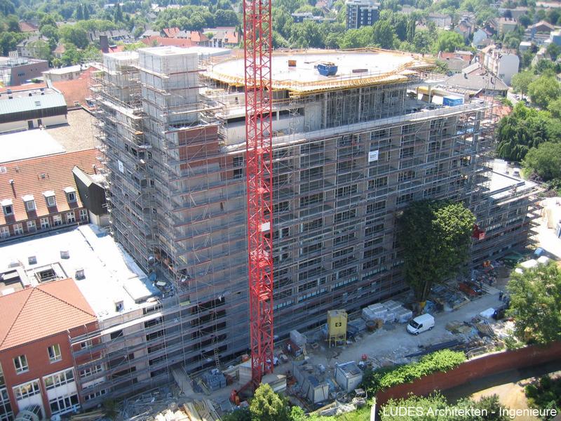 Der Rohbau von Nord-Osten.