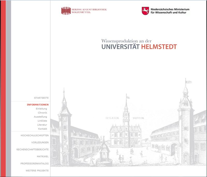 Internet-Portal des Helmstedt-Projektes