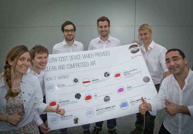 Das vom Team "Maxair" entwickelte Gerät erzeugt Luft mit bestimmten, vorher gewählten Eigenschaften