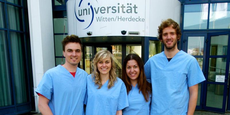 Jonas Frei, Jeanette Gumpp, Adelina Stelzer und Stephano Alipas (v.l.)