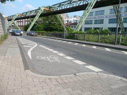 Schwierige Bedingungen für den Radverkehr in Wuppertal