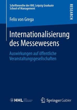 Von Grega, Felix: Internationalisierung des Messewesen. Auswirkungen auf öffentliche Veranstaltungsgesellschaften. Verlag: SpringerGabler / Schriftenreihe der HHL Leipzig Graduate School of Management 2013.