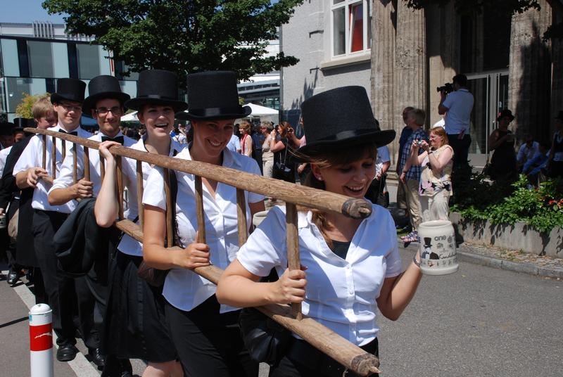 Der Kandelmarsch beginnt auf dem Campus in der Stadtmitte Esslingen
