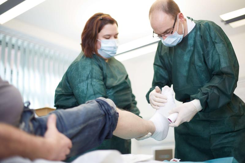 Behandlung im Diabetes-Fußzentrum