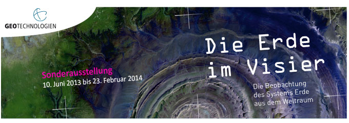 Logo der Ausstellung "Die Erde im Visier"