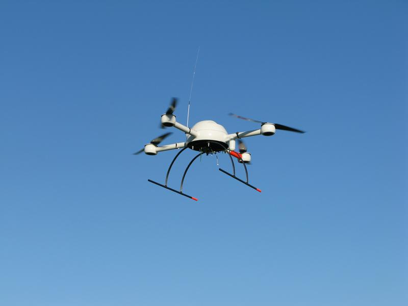 Ein Unmanned Aerial Vehicle im Einsatz