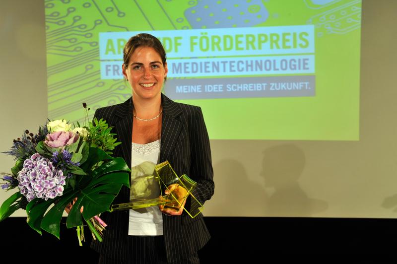 Stefanie Nowak erhielt den 1. Preis des ARD/ZDF Förderpreises »Frauen + Medientechnologie« 2013