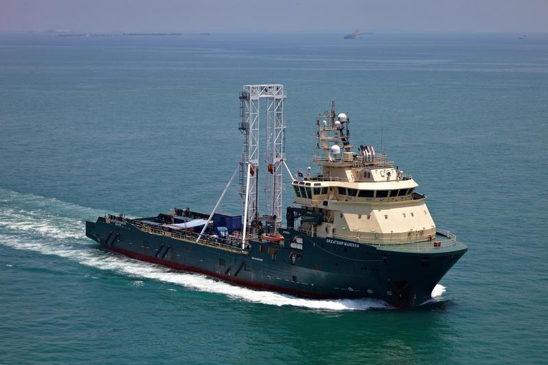 Das Bohrschiff "Greatship Manisha"
